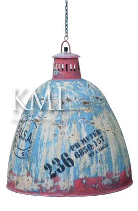 Lampa Industrialna Loft Colors – Metalowa Niebieska