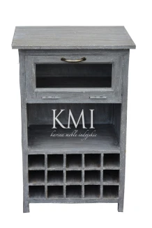 meble indyjskie | szafka na wino, barek Gray LD-780