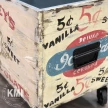 dekoracje industrialne | vintage'owy kontenerek skrzynka Chocolat