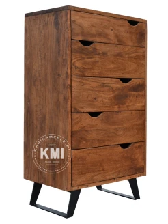 meble loftowe | komoda Organic Loft light walnut