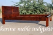 karina meble indyjskie - kolonialny łóżko