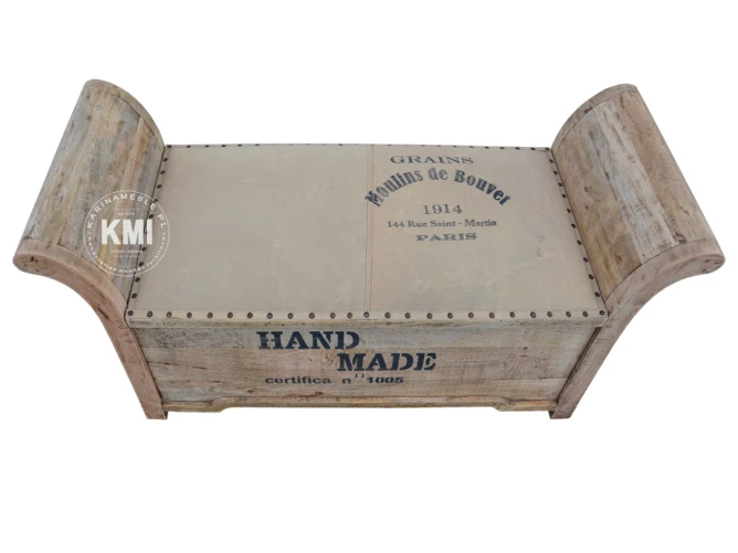 meble desigeneskie | tapicerowana ławka ze schowkiem i "Hand Made"