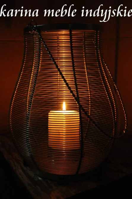 meble kolonialne lampa - karina meble indyjskie
