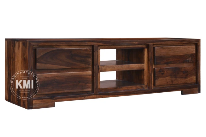 meble z litego drewna| szafka rtv Zen 4306 brown